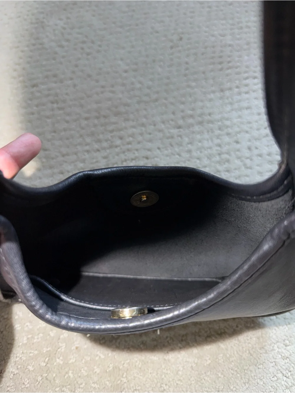 Rare Coach 9027 Ergo Leather Black Shoulder Bag
